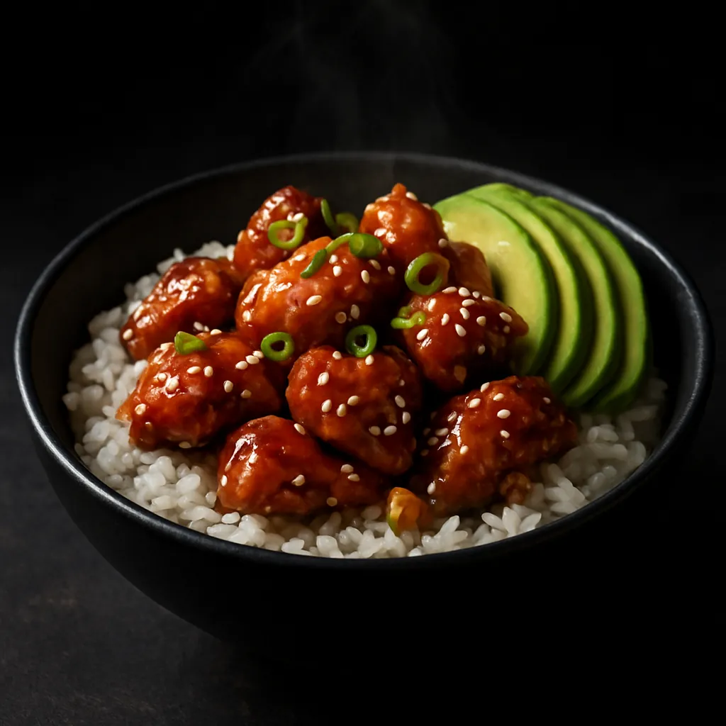 Honey Garlic Chicken Bowl